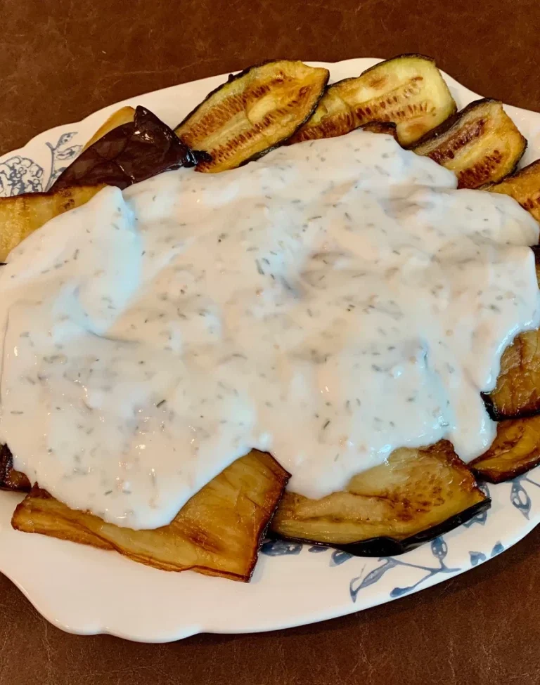 pan fried eggplant servings