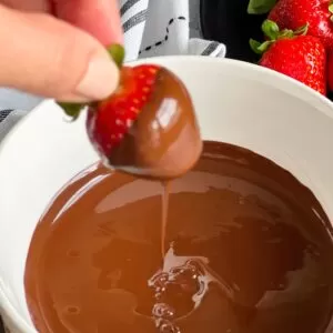 strawberry dipped in chocolate