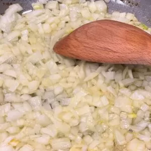 Add chopped onions