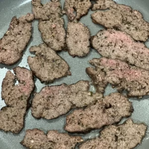 cooking in the pan